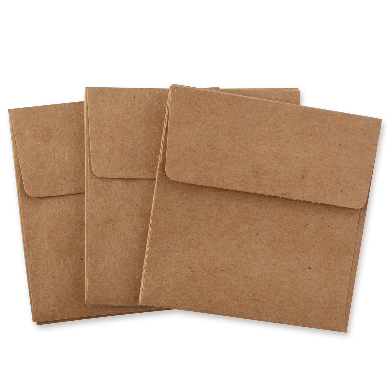 Kraft Blank Envelope by Recollections™, 3.25" x 3.25"